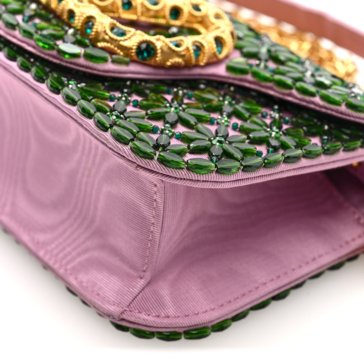 Fabric Crystal Embroidered Vlogo Small Loco Shoulder Bag Multicolor