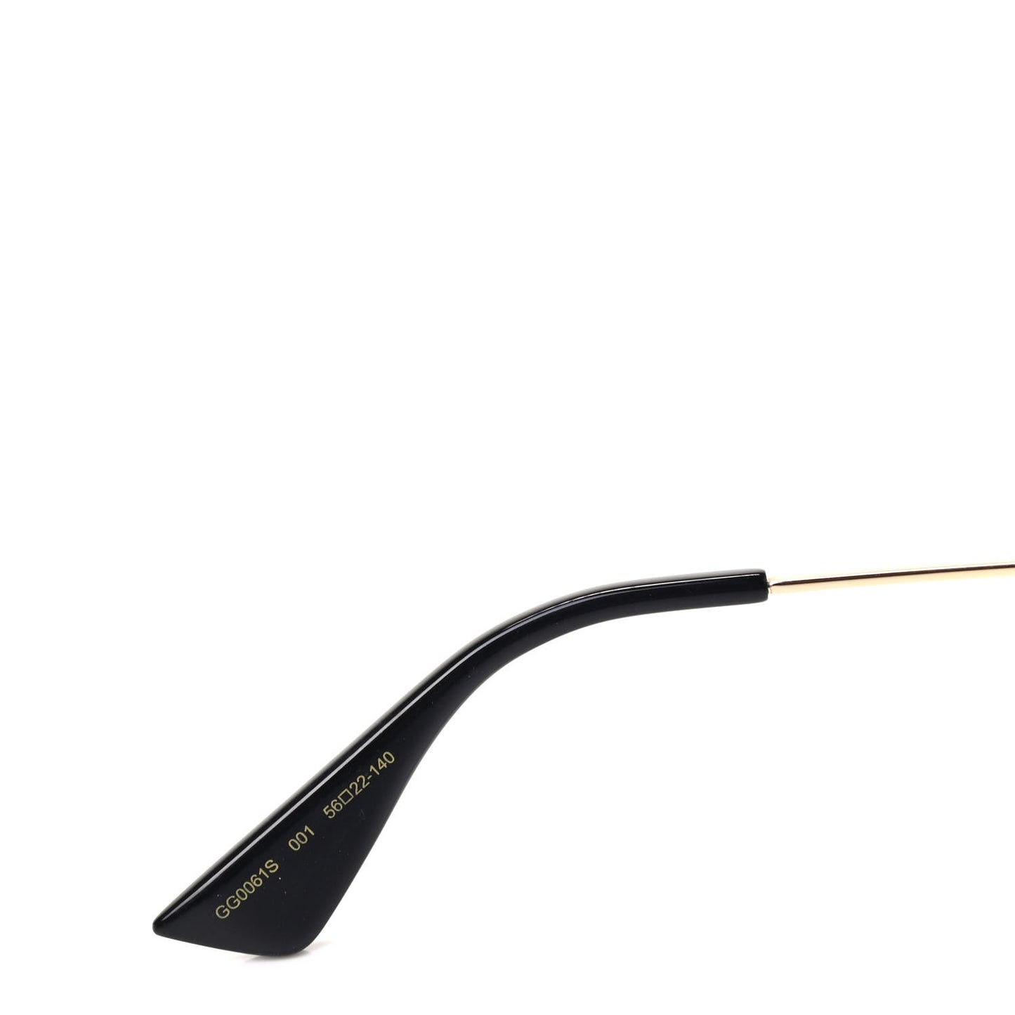 Metal Round Frame Sunglasses GG0061S Black
