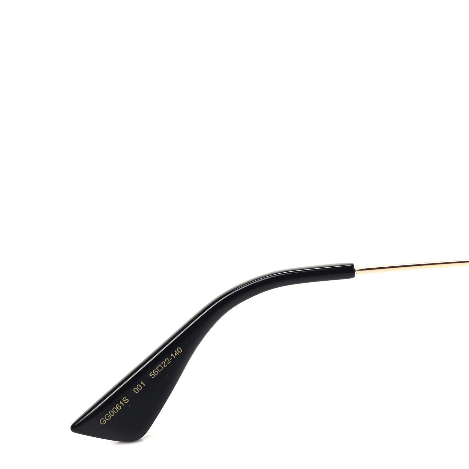 Gucci Metal Round Frame Sunglasses GG0061S Black 5 of 8