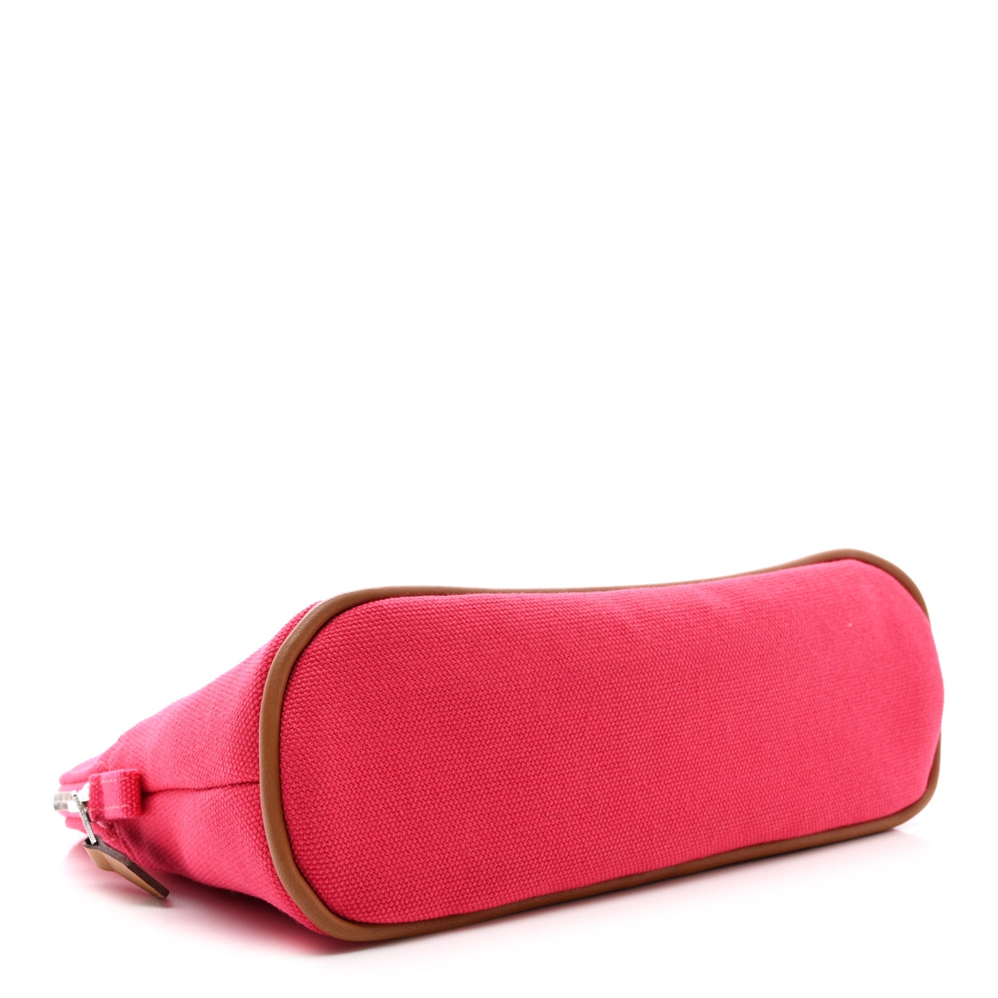 Cotton Canvas Mini Bolide Travel Cosmetic Pouch Hibiscus