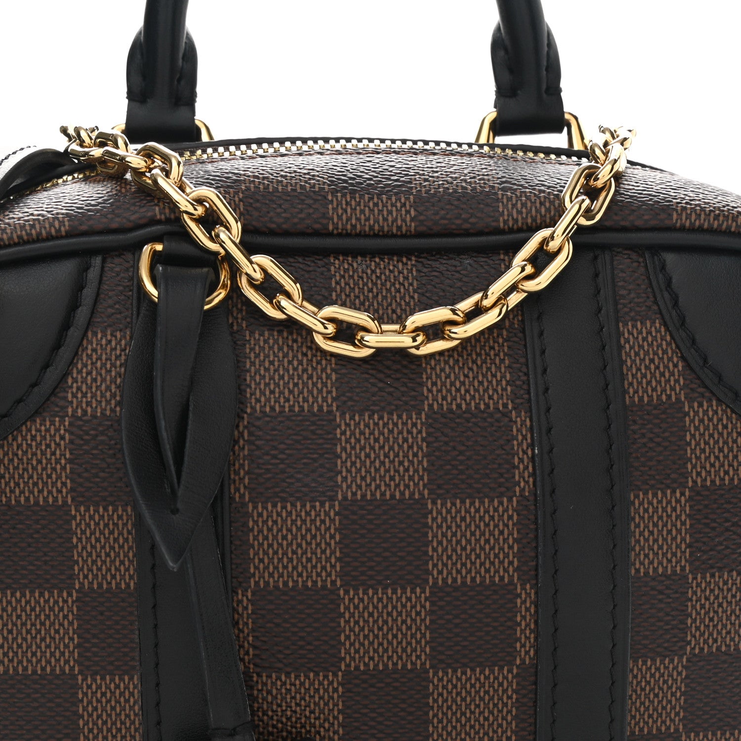 Louis Vuitton Damier Ebene Valisette Souple BB Black 6 of 10