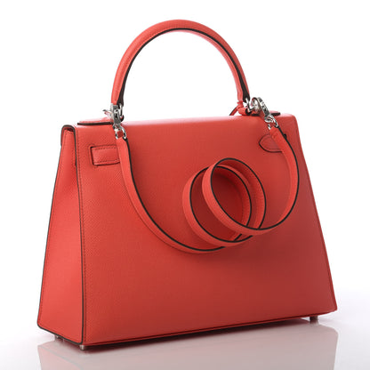 Hermes Epsom Kelly Sellier 28 Rose Texas 4 of 12