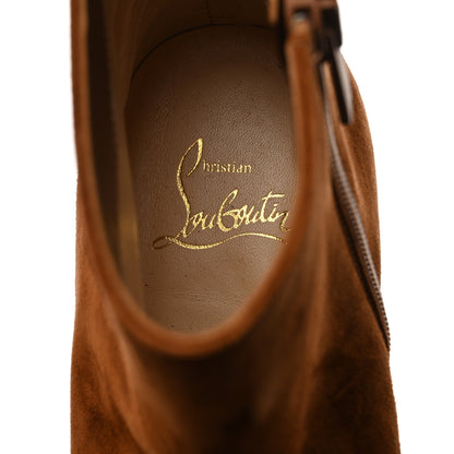 Christian Louboutin Veau Velours Turela 55 Ankle Boots 36 Ecureuil 7 of 8