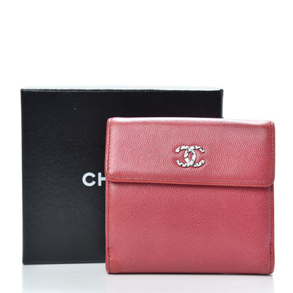 Chanel Caviar Sevruga Compact Wallet Fuchsia 13 of 14
