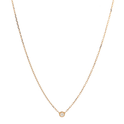 Cartier 18K Pink Gold Diamond SM D'Amour Pendant Necklace 1 of 6