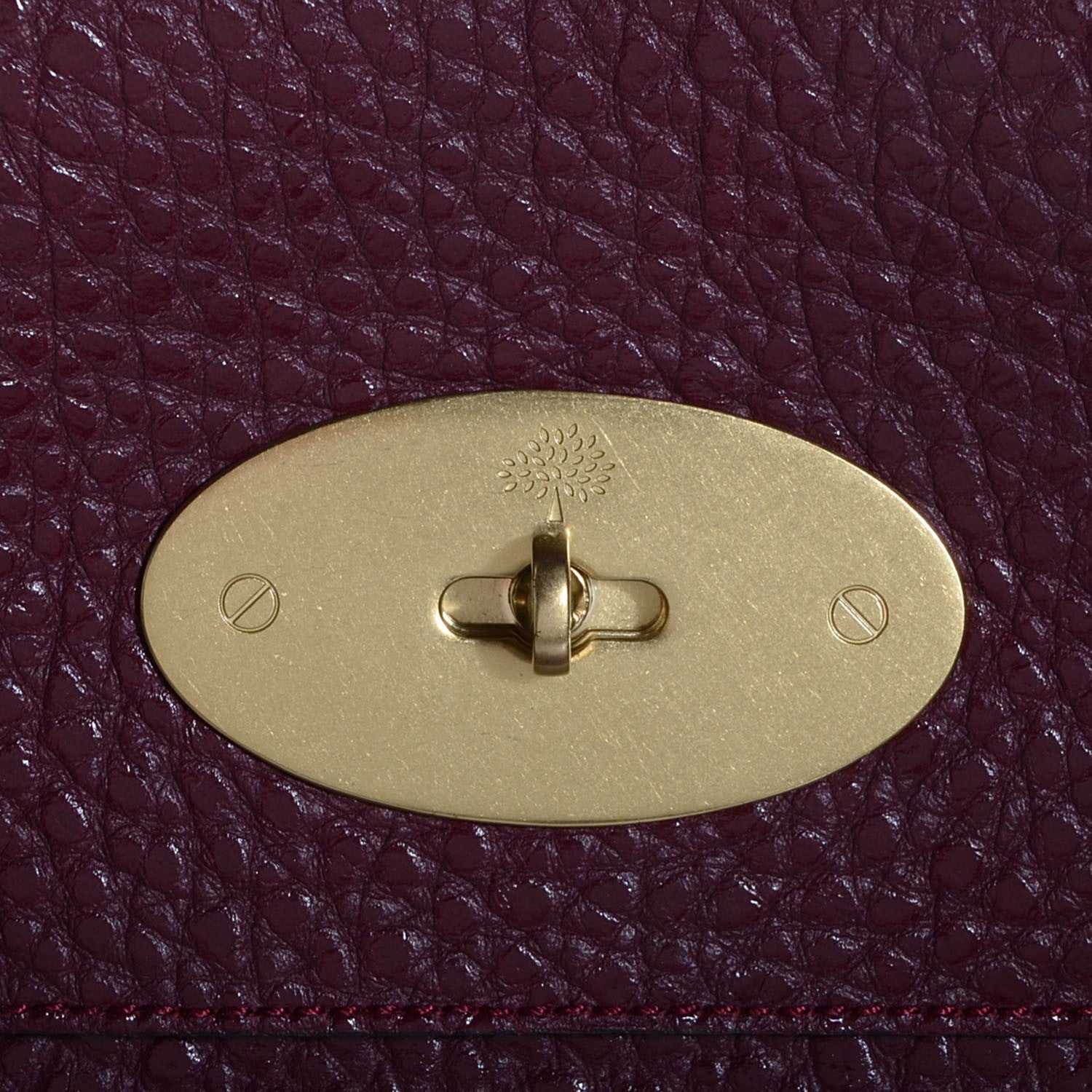 Mulberry Shiny Grain Small Bayswater Conker 6 of 11