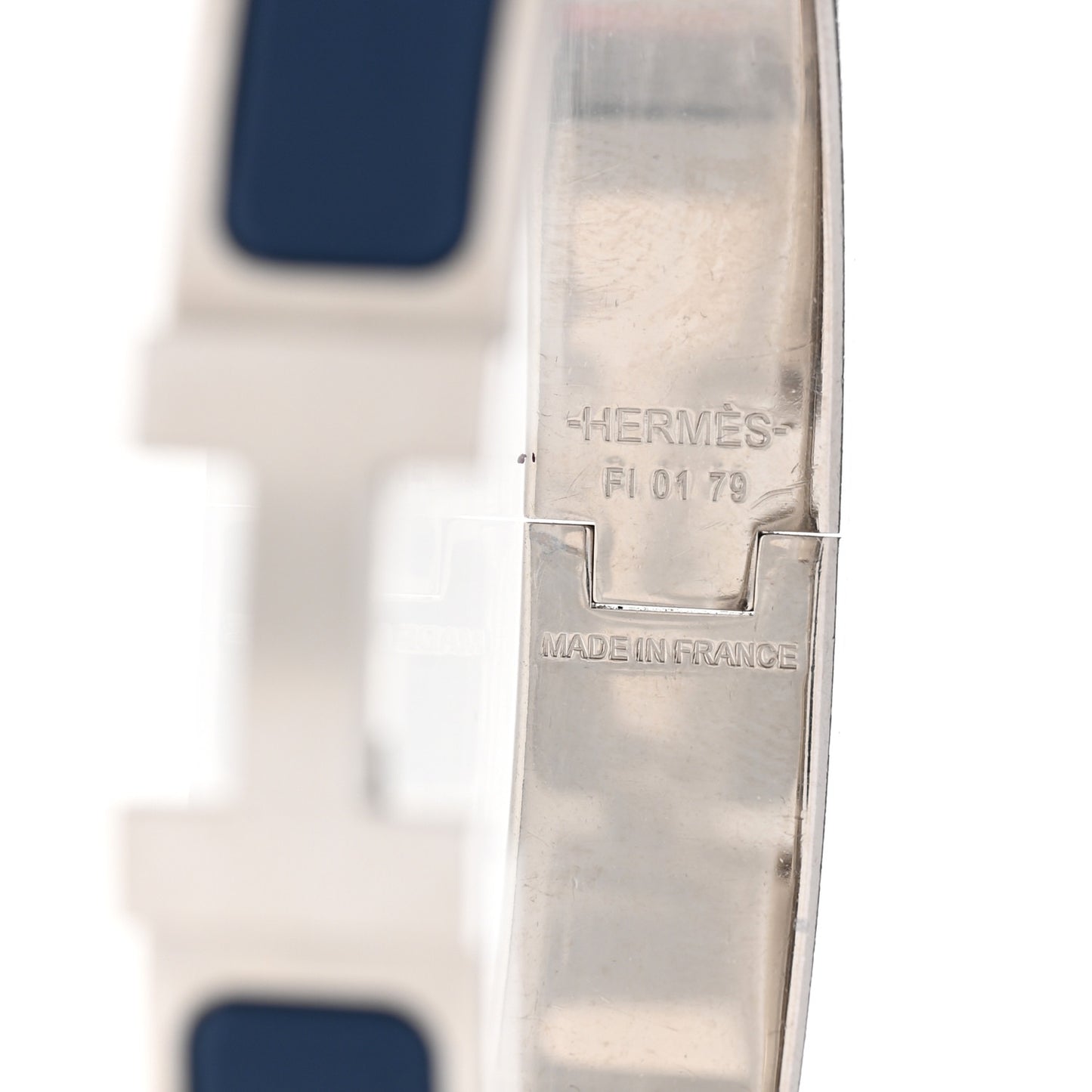 Matte Enamel Narrow Clic Clac HH Bracelet Bleu Biarritz