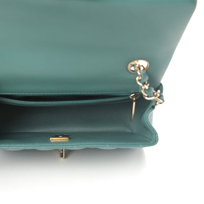 Chanel Lambskin Quilted Mini Rectangular Flap Green 5 of 11