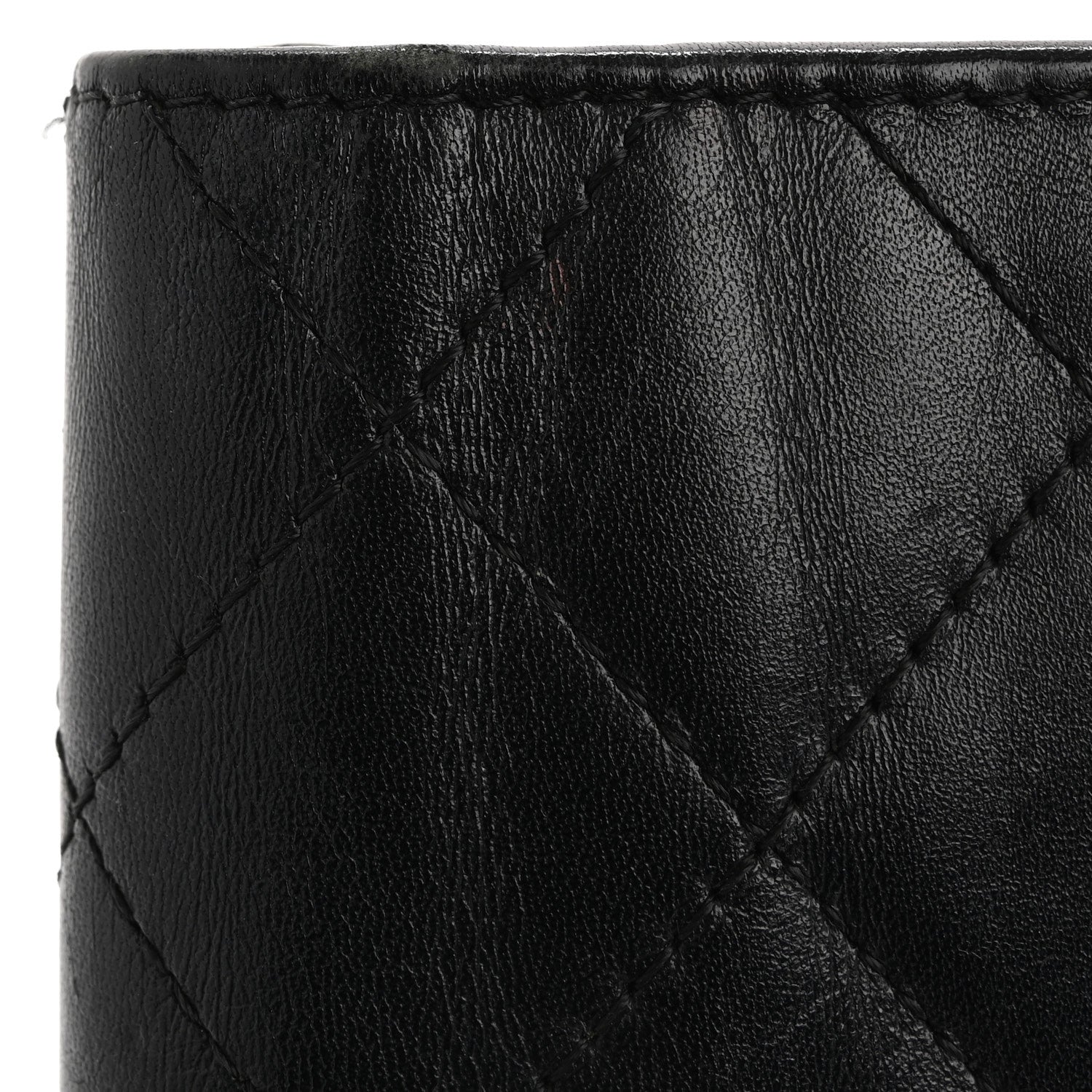Chanel Calfskin Quilted Cambon Yen Wallet Black 18 of 19