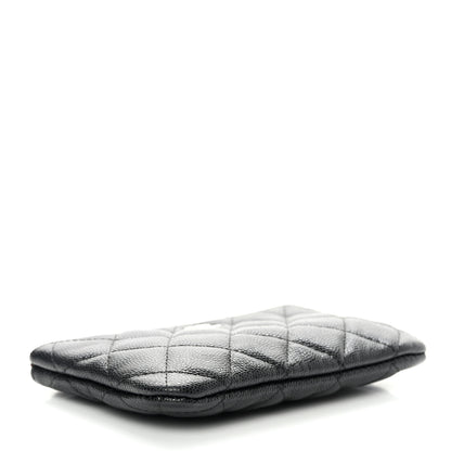 Chanel Caviar Quilted Small Cosmetic Case Black 4 of 7