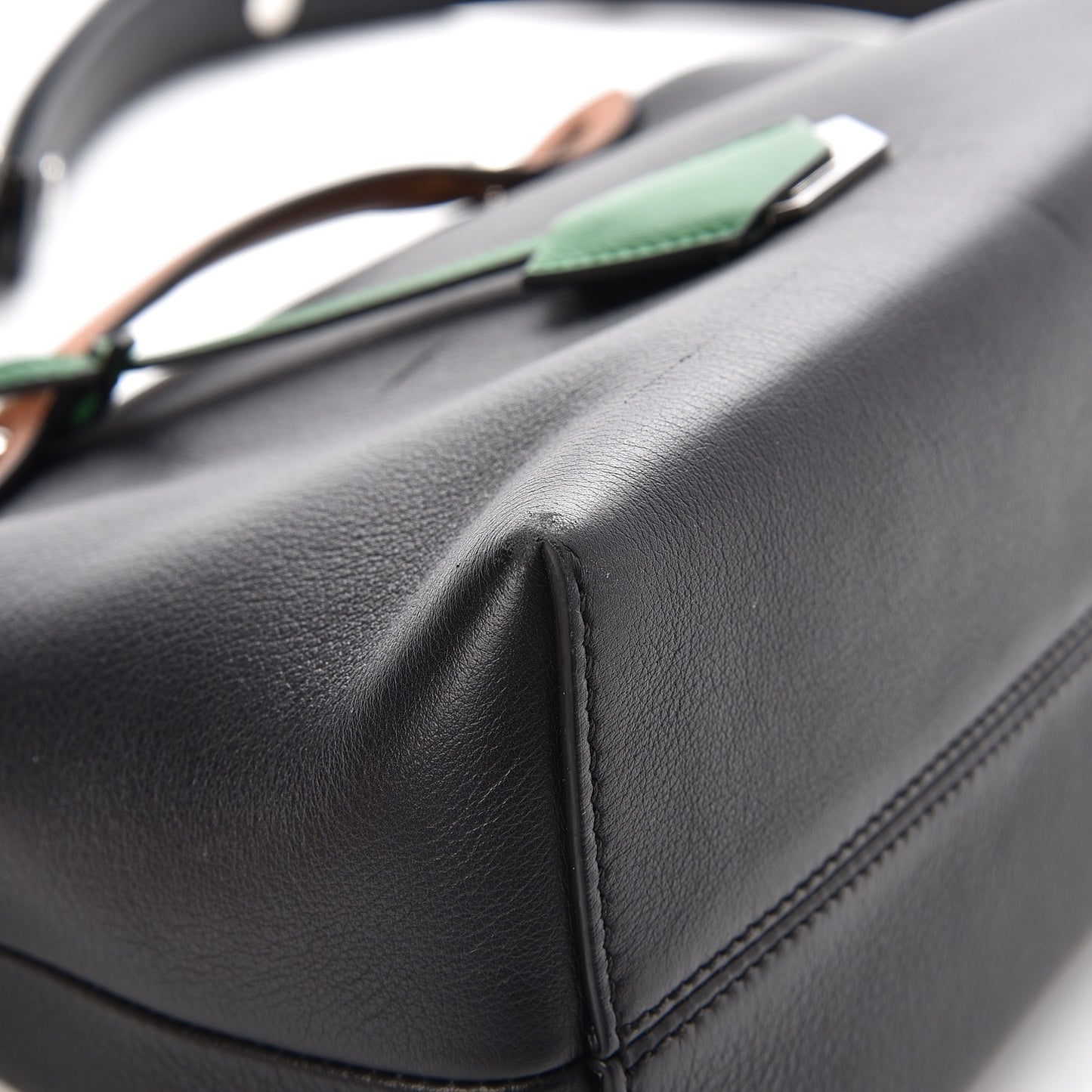 Vitello Dolce 4 Color Medium By The Way Boston Bag Black Verde Smeraldo Multicolor