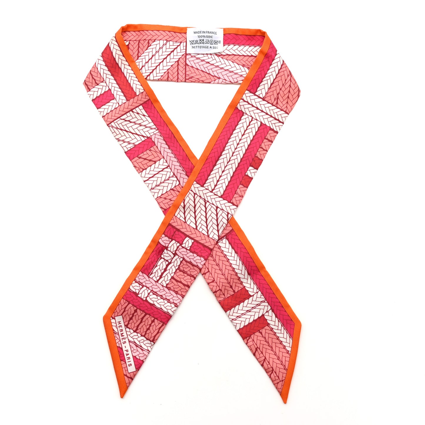 Silk Tresses H Twilly Rose Vif Orange White