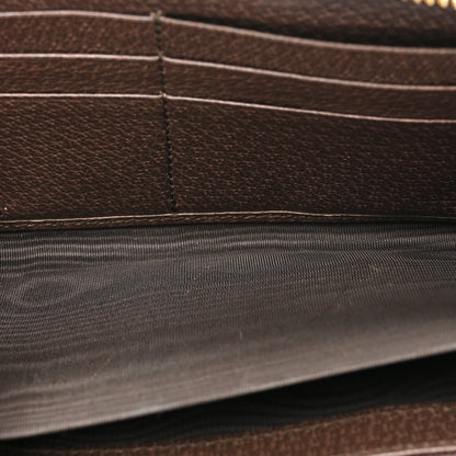 Gucci GG Supreme Monogram Web Ophidia Zip Around Wallet Brown 8 of 16