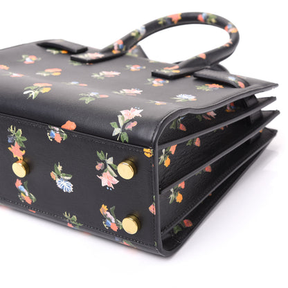 Saint Laurent Calfskin Prairie Printed Nano Sac De Jour Black 8 of 10
