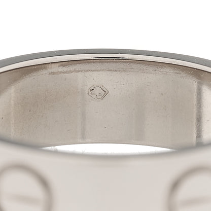 Cartier 18K White Gold 5.5mm LOVE Ring 51 5.75 4 of 5