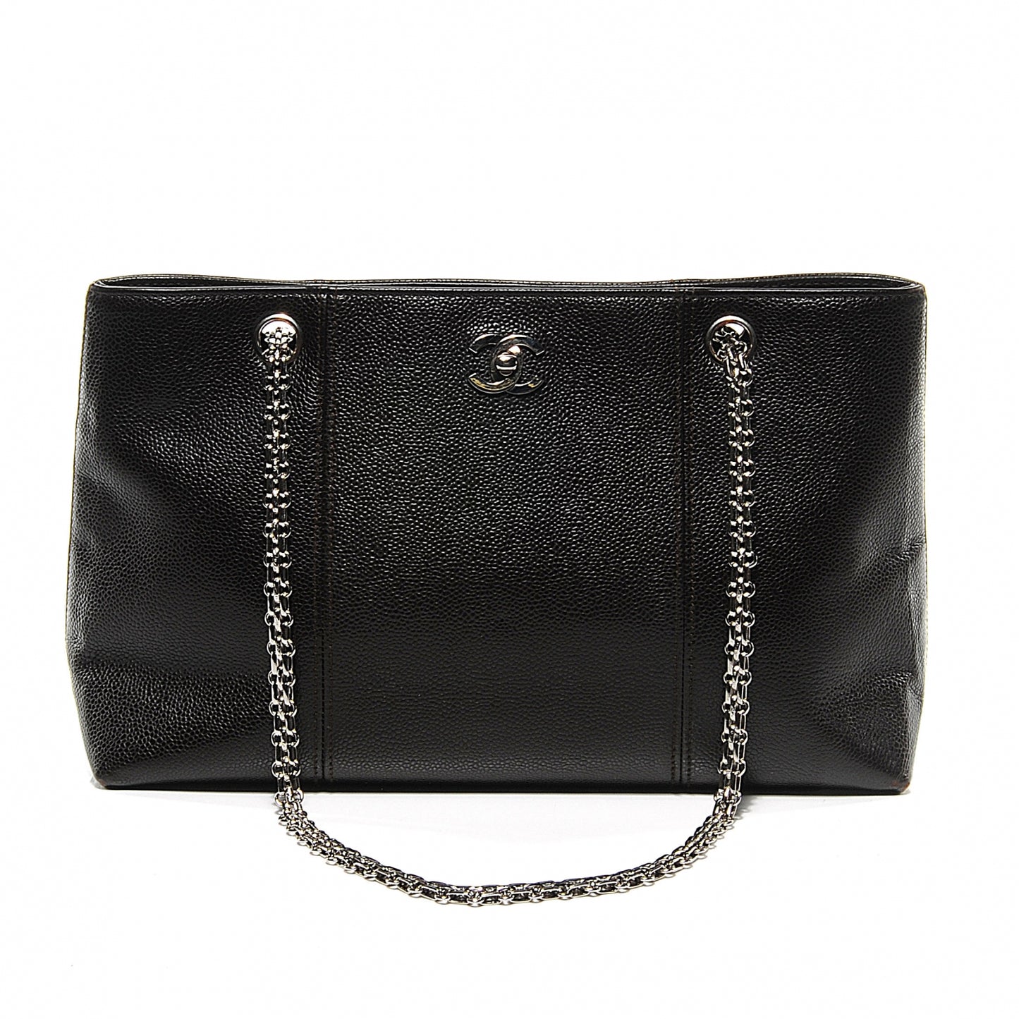 Caviar Shopper Tote Dark Brown