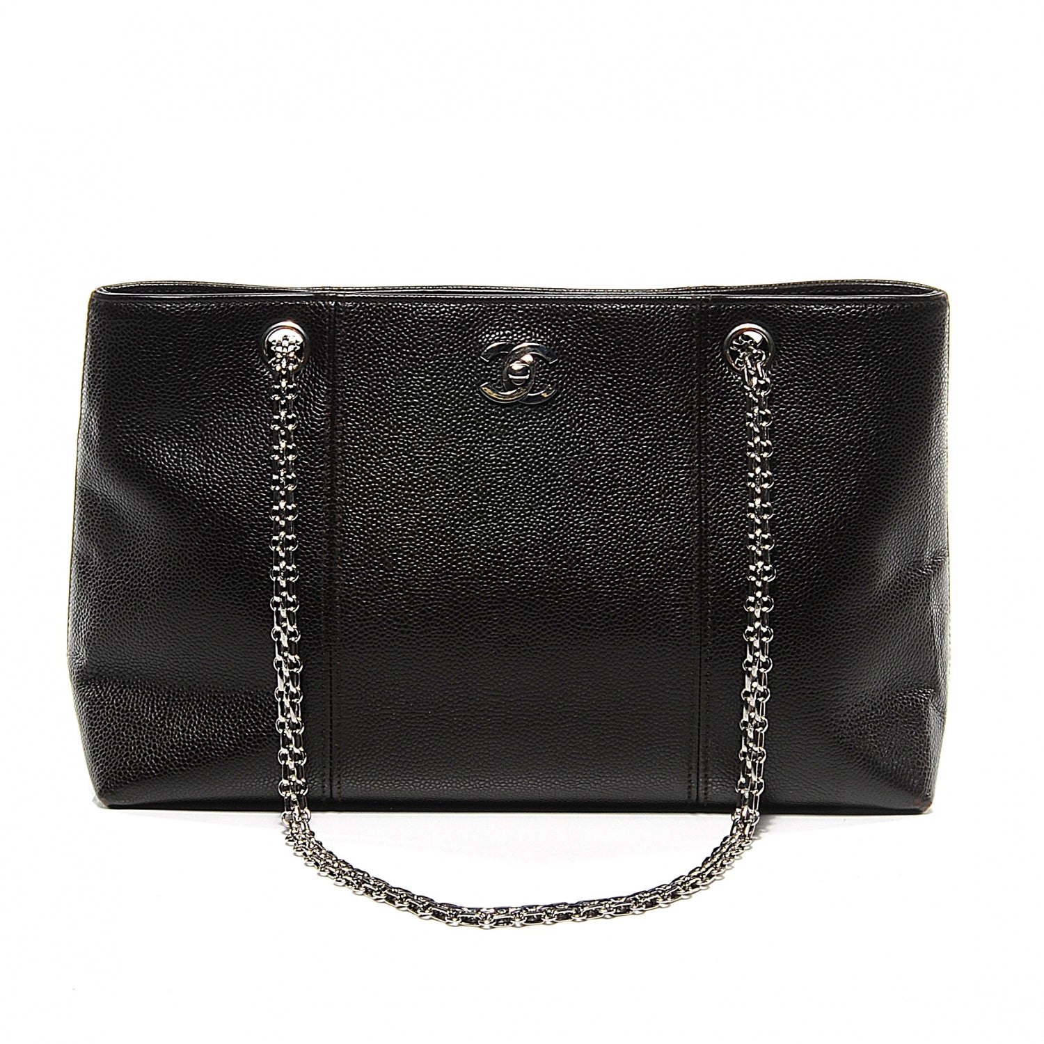 Chanel Caviar Shopper Tote Dark Brown 1 of 8