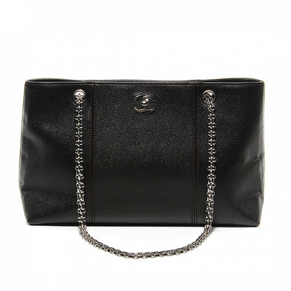 Chanel Caviar Shopper Tote Dark Brown 1 of 8