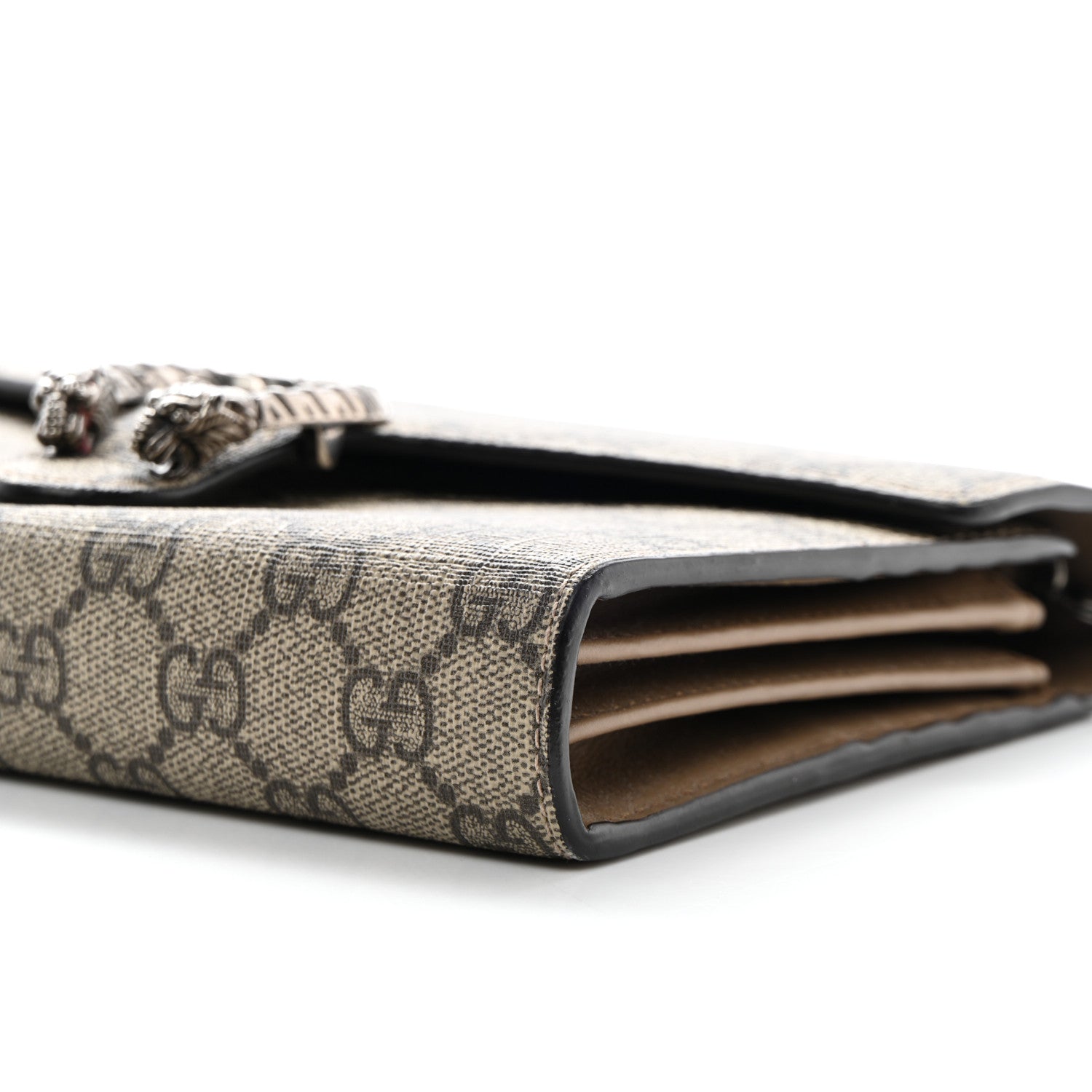 Gucci GG Supreme Monogram Mini Dionysus Chain Wallet Beige Taupe 10 of 12