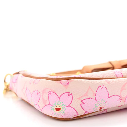Louis Vuitton Monogram Cherry Blossom Pochette Accessories Pink 9 of 10