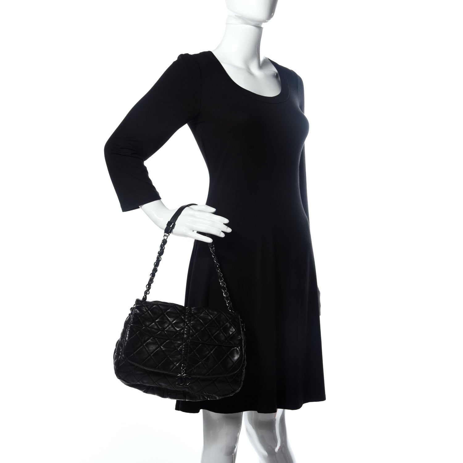 Chanel Lambskin Quilted Small Sharpei Flap Black 2 of 22