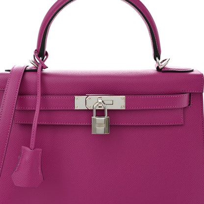 Hermes Epsom Kelly Sellier 28 Rose Pourpre 8 of 14