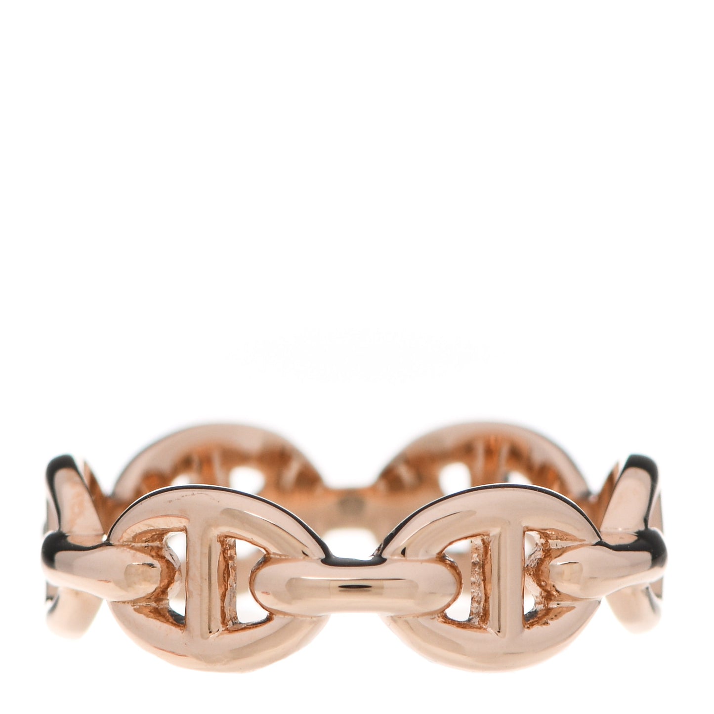 18K Rose Gold PM Chaine D'Ancre Enchainee Ring 51 5.75