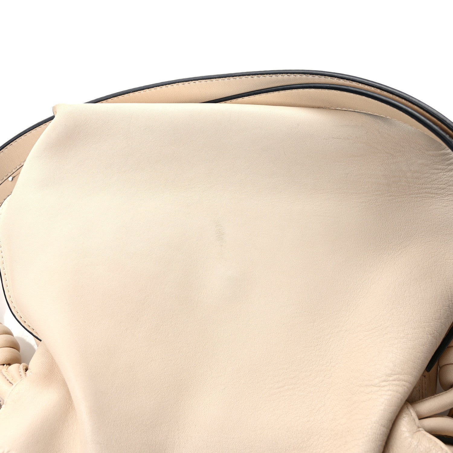 Loewe Calfskin Small Flamenco Knot Bag Ivory 13 of 16