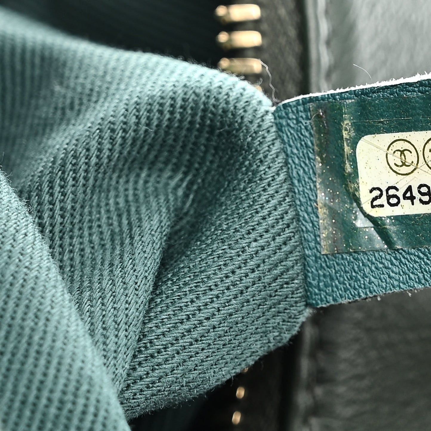 Tweed Shearling Grained Calfskin Camera Case Green