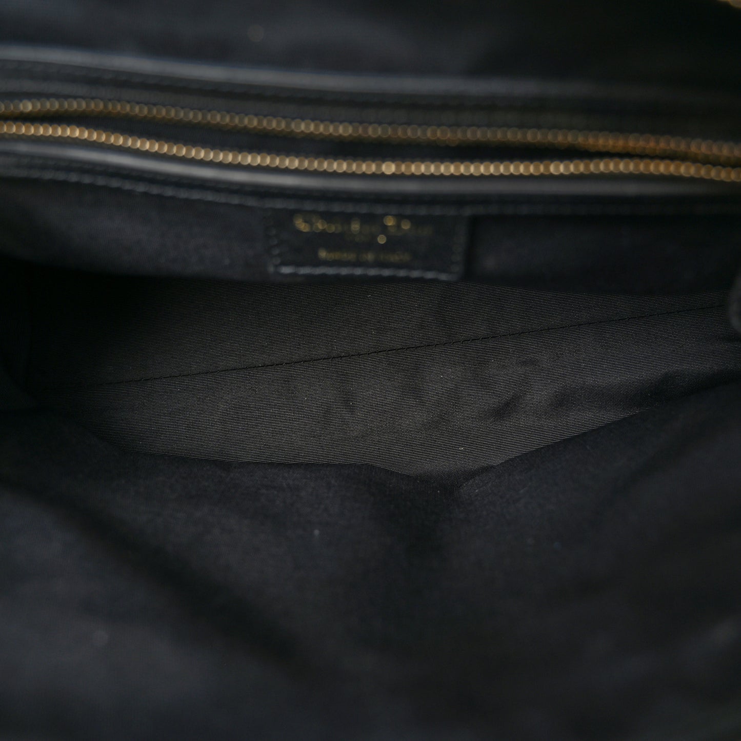 Lambskin Cannage Small Dior Soft Zipped Shopping Tote Black