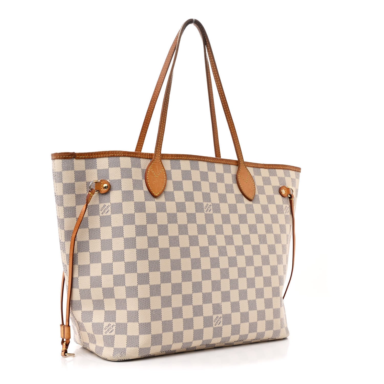 Louis Vuitton Damier Azur Neo Neverfull MM Rose Ballerine 3 of 12