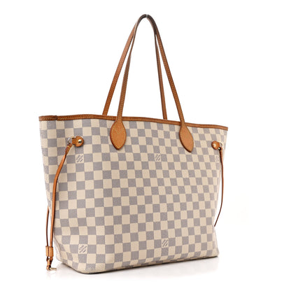 Louis Vuitton Damier Azur Neo Neverfull MM Rose Ballerine 3 of 12