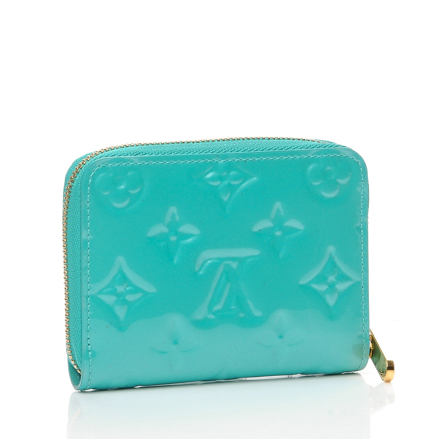 Louis Vuitton Vernis Zippy Coin Purse Blue Lagon 3 of 11