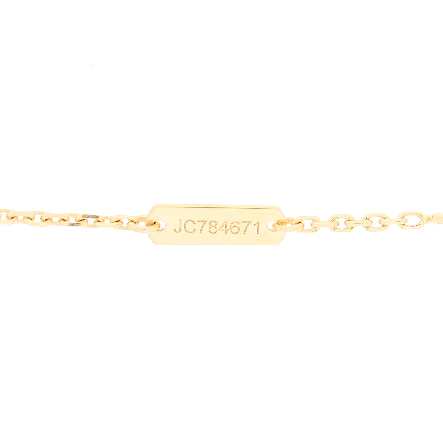 Van Cleef & Arpels 18K Yellow Gold Black Onyx Vintage Alhambra Pendant Necklace 4 of 4