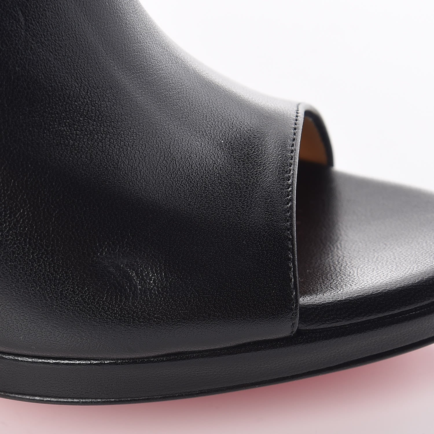 Christian Louboutin Nappa Pigamule 100 Slide Sandals 38.5 Black 9 of 10
