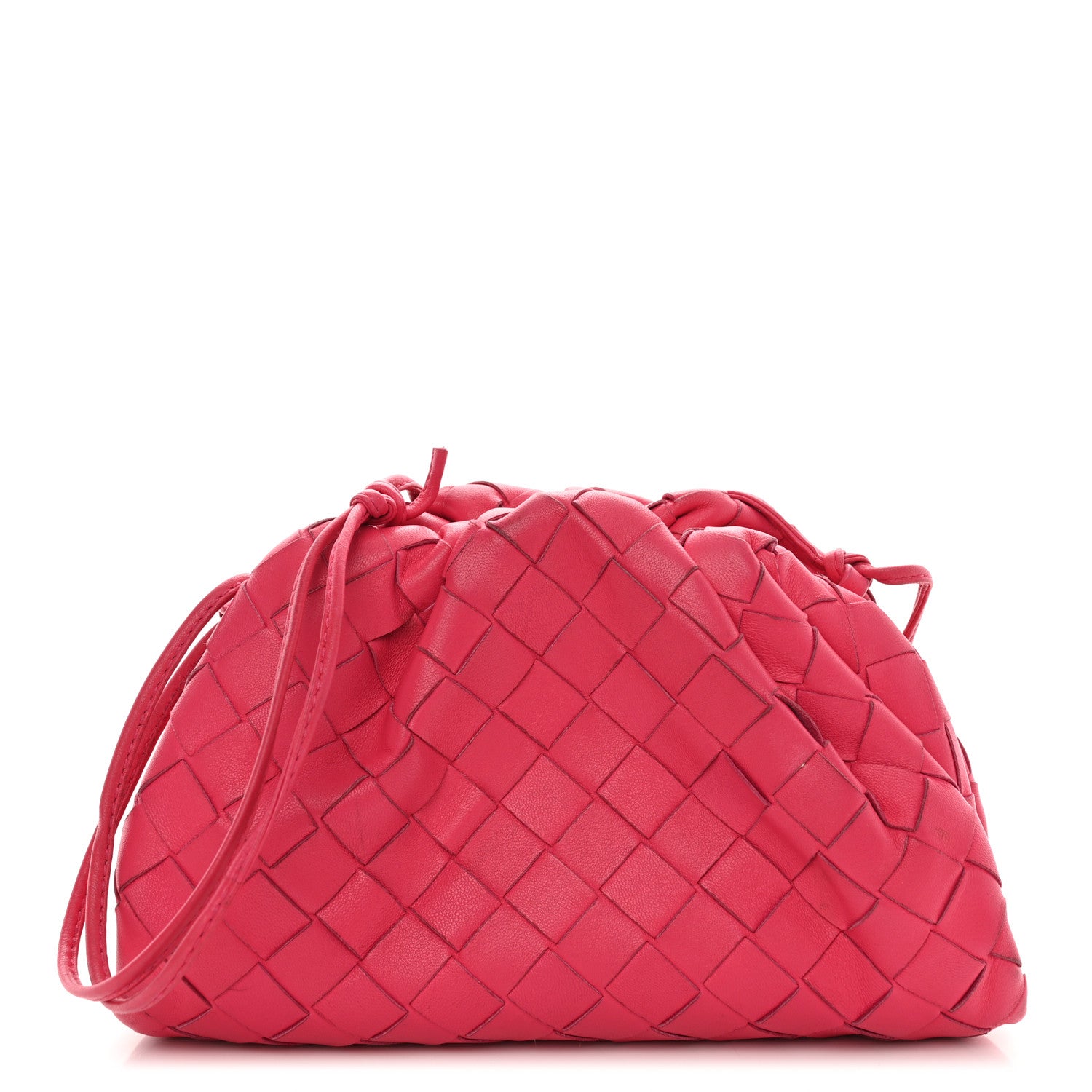Bottega Veneta Nappa Intrecciato The Mini Pouch Rosa Shock 1 of 12