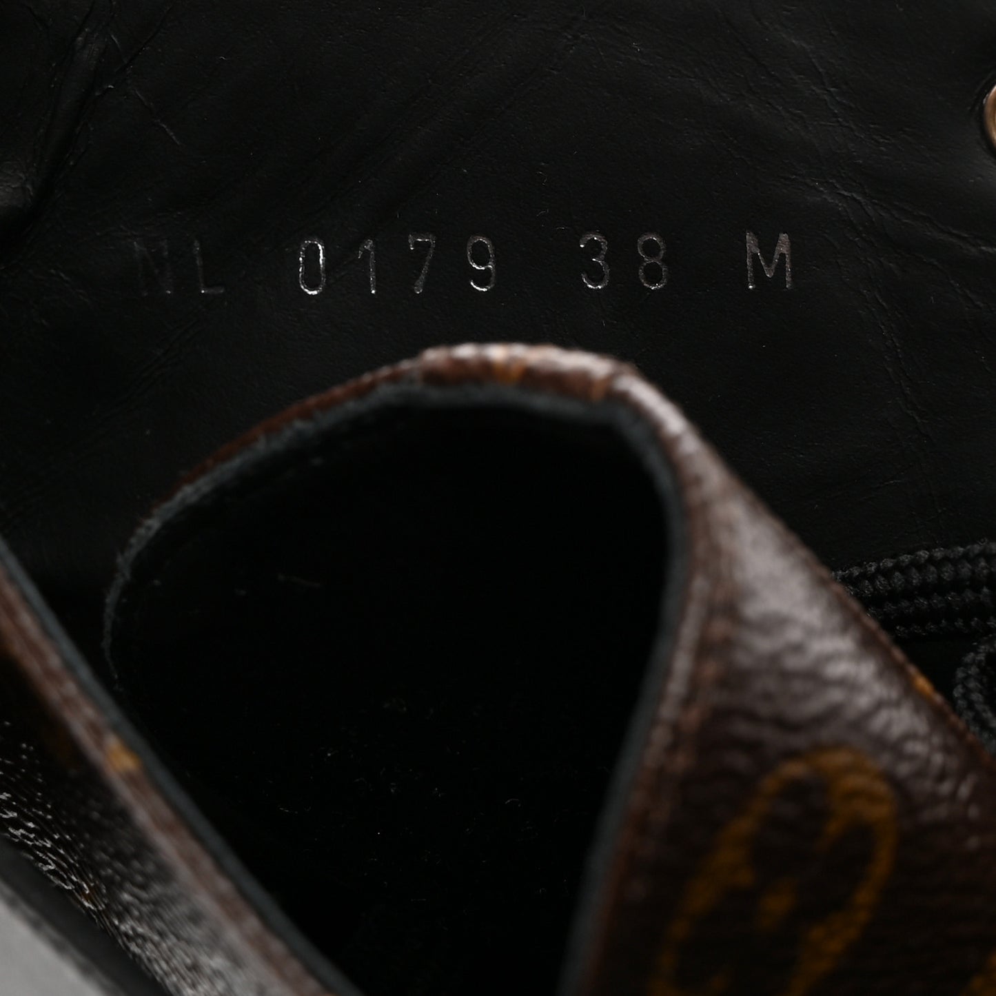 Calfskin Monogram Wonderland Flat Ranger Boots 38 Black