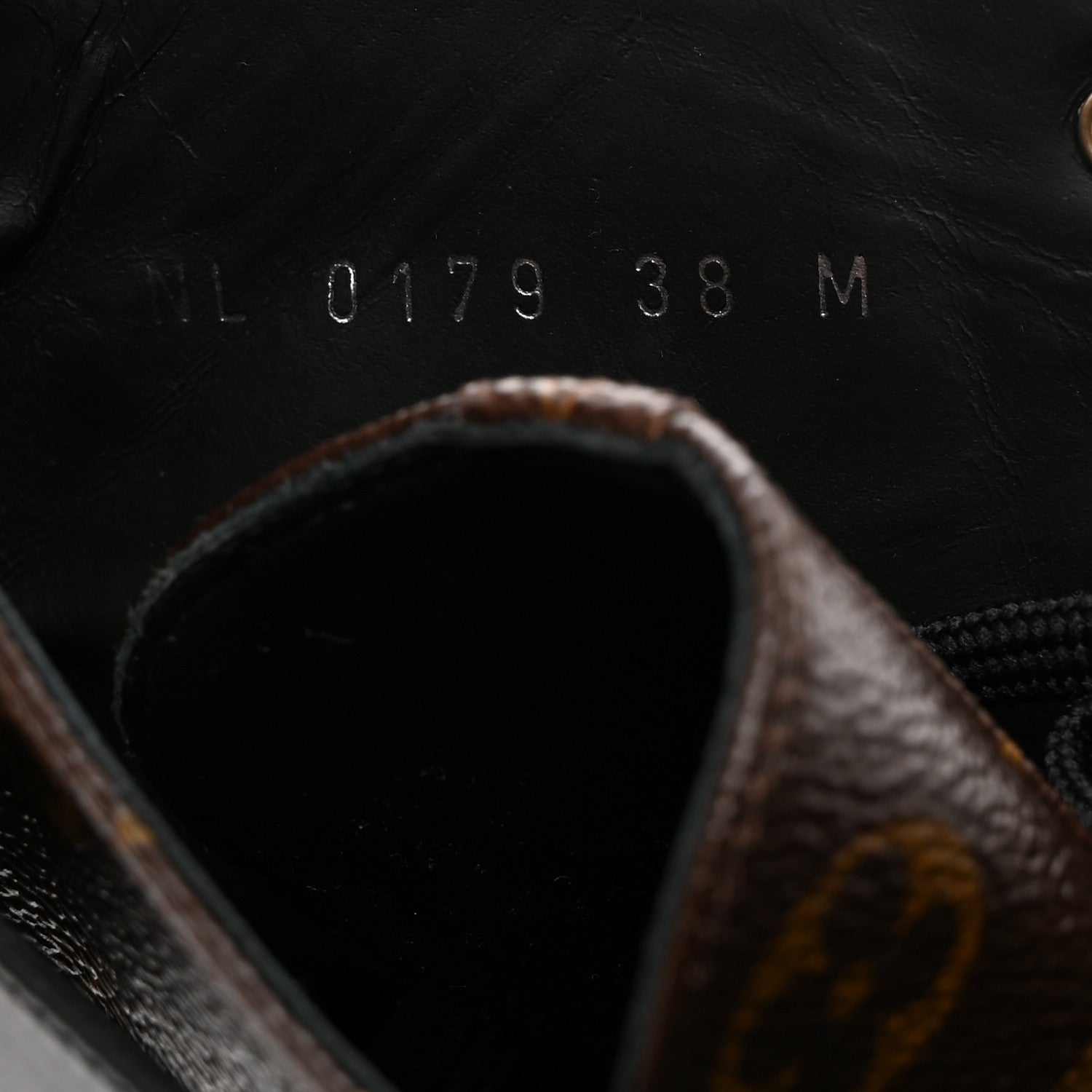 Louis Vuitton Calfskin Monogram Wonderland Flat Ranger Boots 38 Black 6 of 8