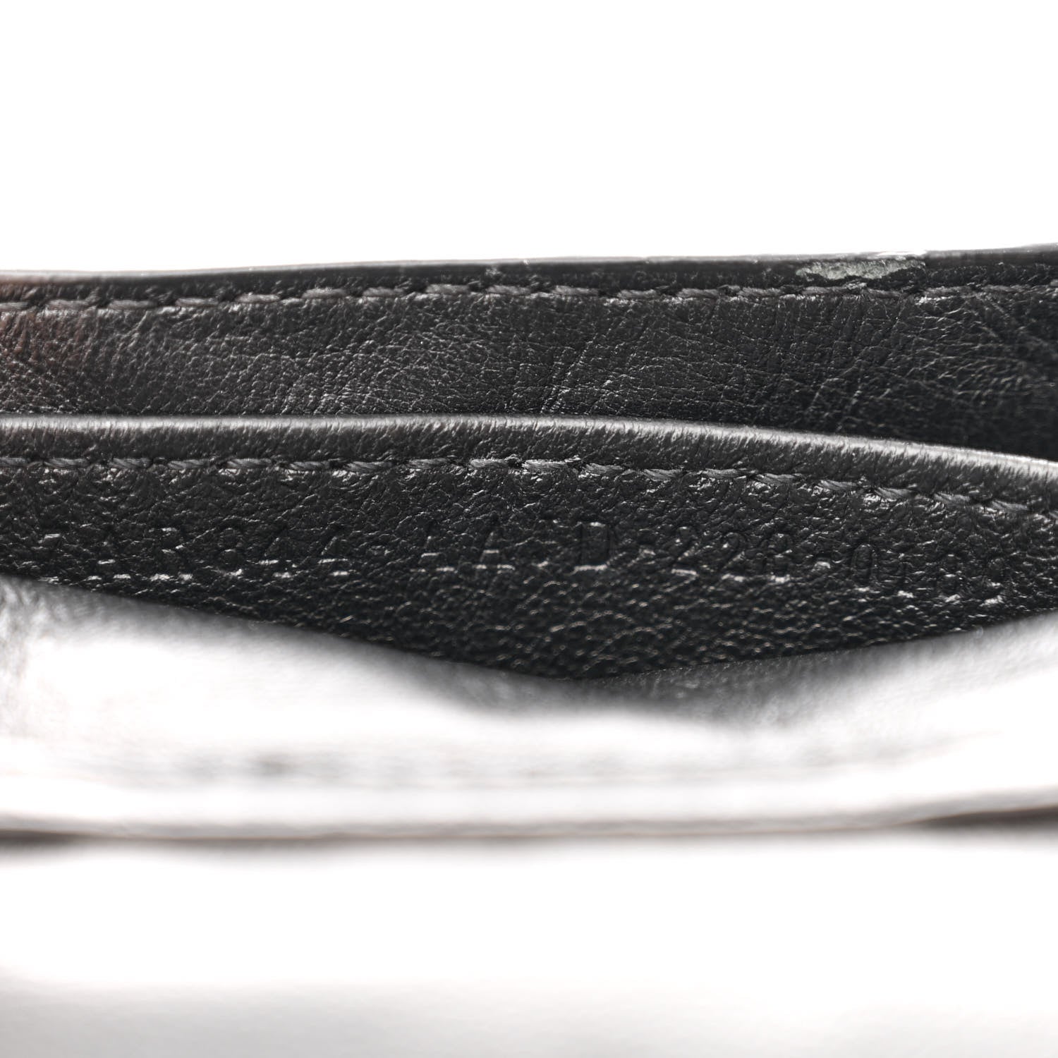 Fendi Nappa Matisse FF Embossed Nano Baguette Charm Black 7 of 10