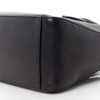 The Row Polished Saddle Calfskin E/W Top Handle Bag Black 11 of 11