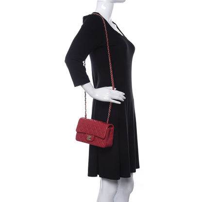 Chanel Lambskin Quilted Mini Rectangular Flap Red 2 of 10