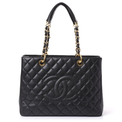 Chanel Caviar Quilted Grand Shopping Tote GST Black 1 of 13