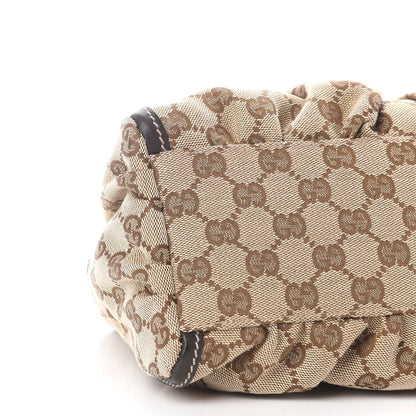 Gucci Monogram Medium D Gold Ring Hobo Dark Brown 7 of 8