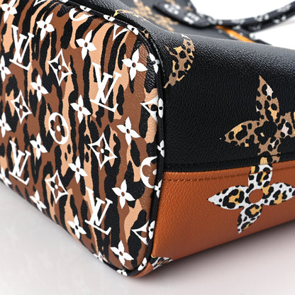 Louis Vuitton Monogram Giant Jungle Neverfull MM Black 8 of 9