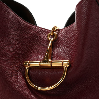 Gucci Grained Calfskin Softbit Maxi Shoulder Bag Rosso Ancora Red 9 of 11