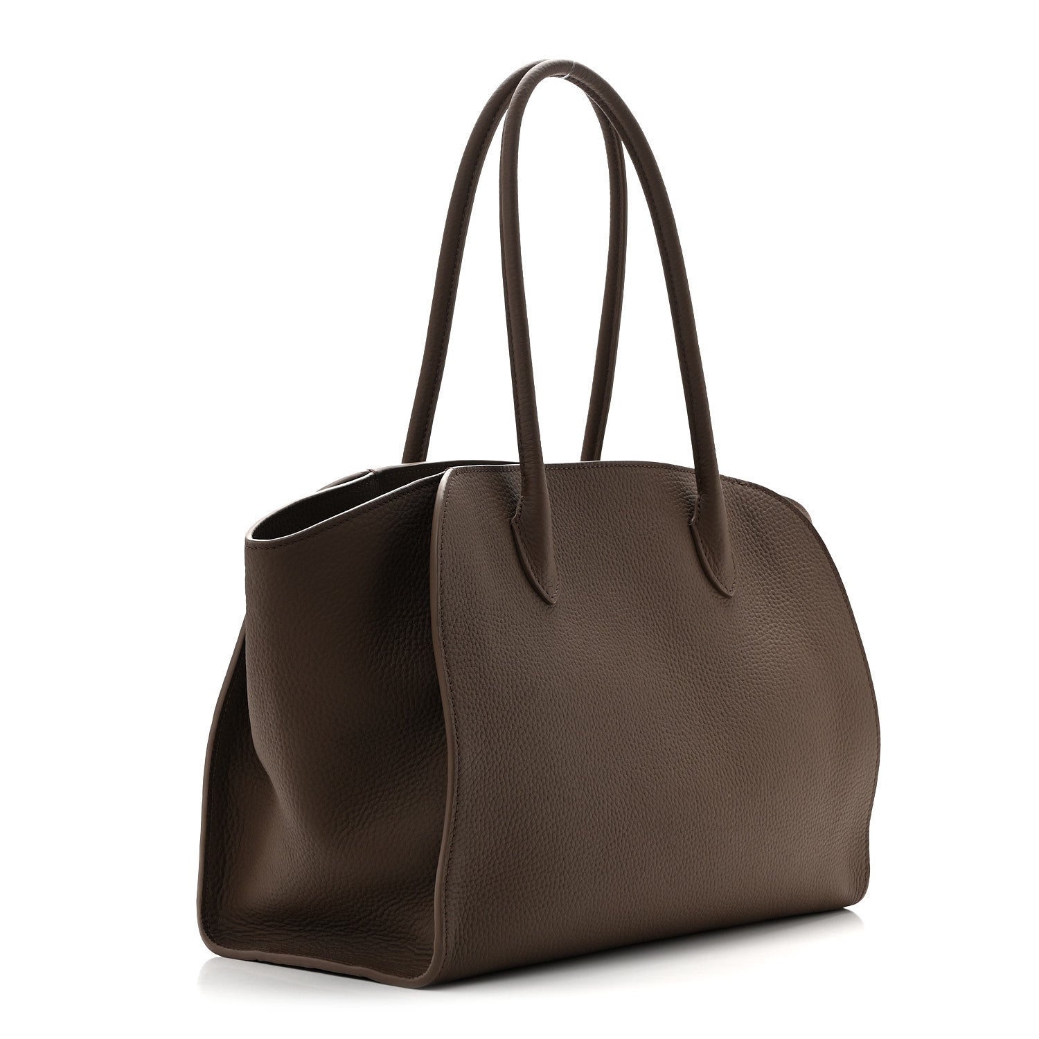 The Row Matte Grained Calfskin Marlo 14 Dark Olive 3 of 9