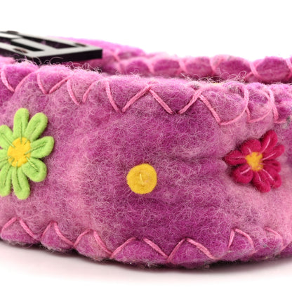 Fendi Felt Flower Applique Baguette Pink Multicolor 8 of 9