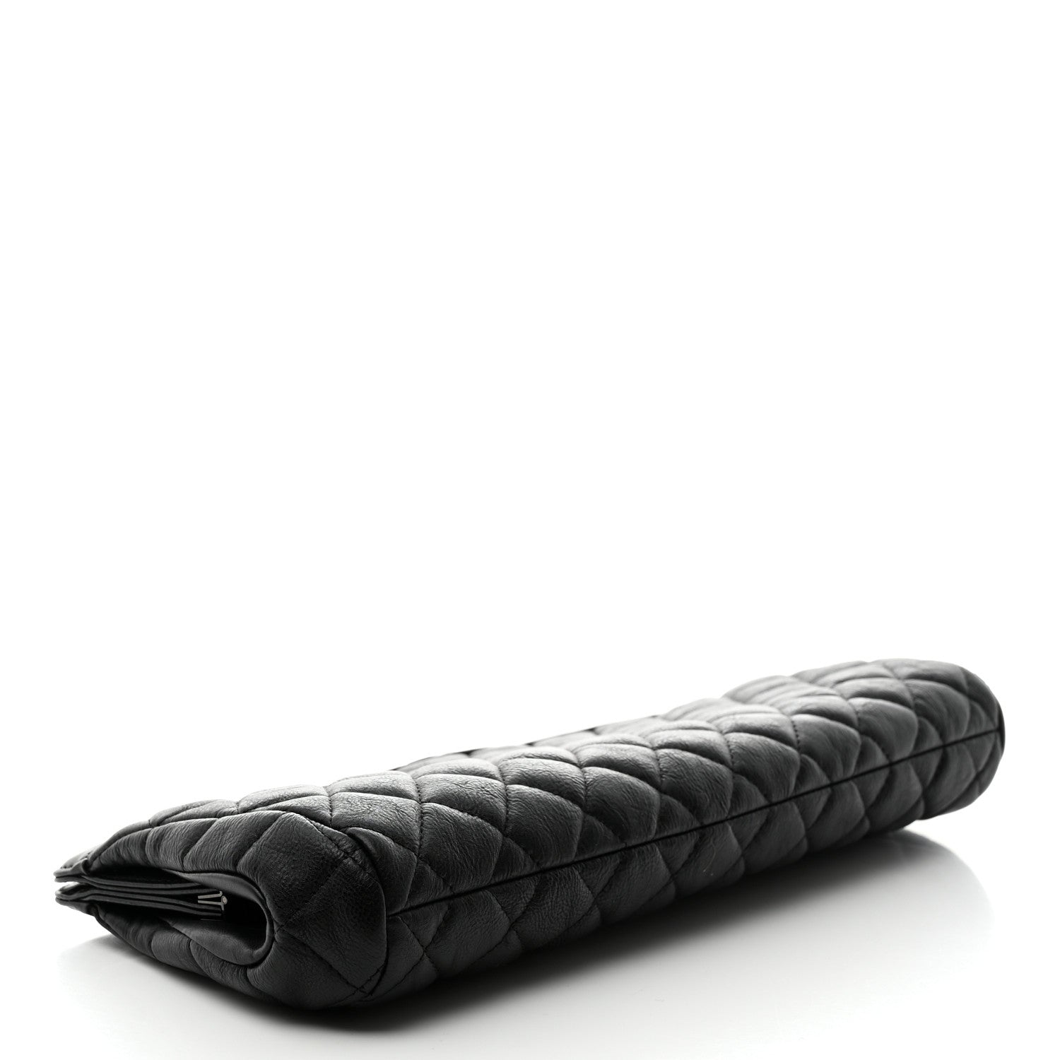 Chanel Crumpled Calfskin Quilted Clutch So Black 4 of 7