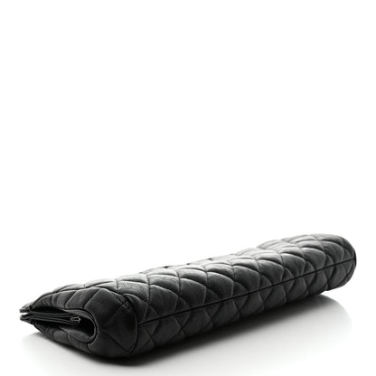Chanel Crumpled Calfskin Quilted Clutch So Black 4 of 7