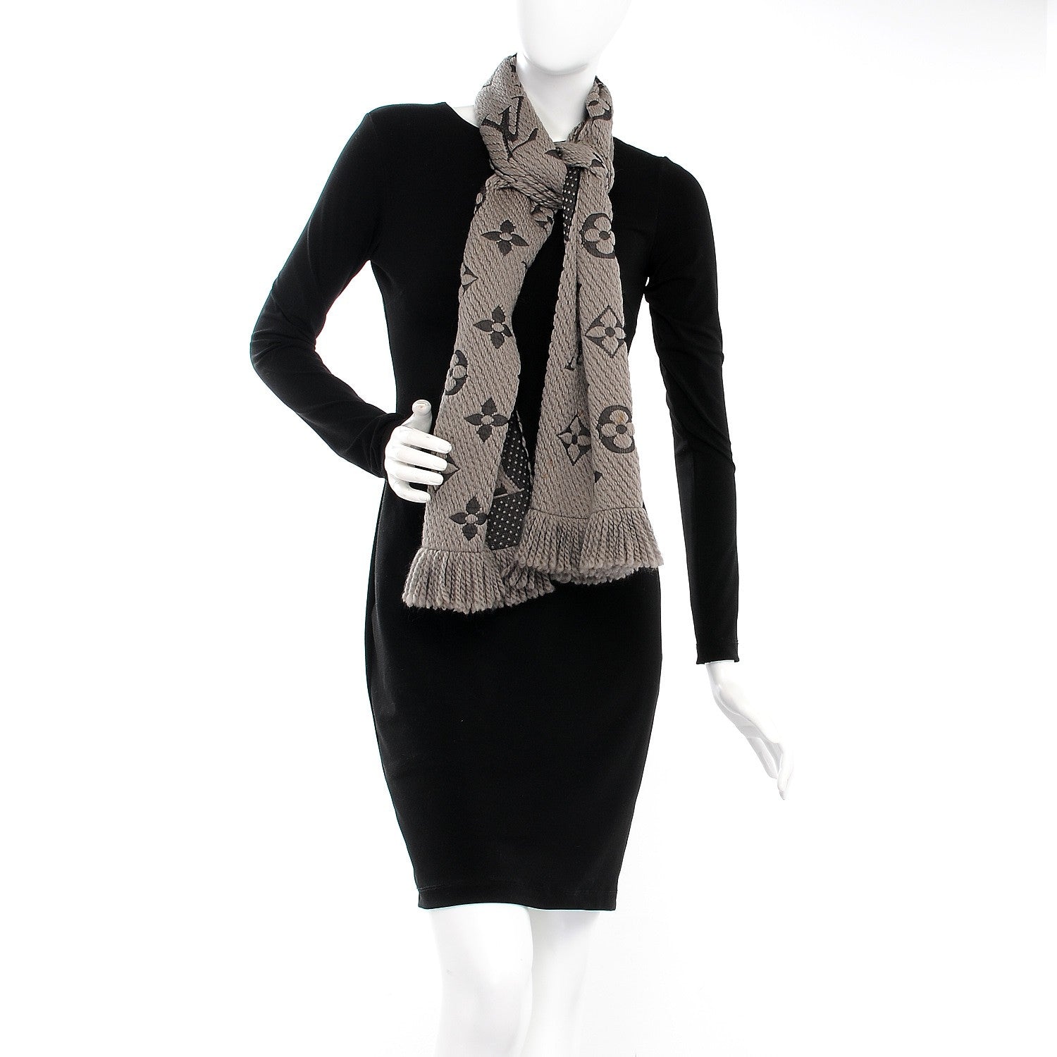 Louis Vuitton Wool Silk Logomania Scarf Verone 2 of 5